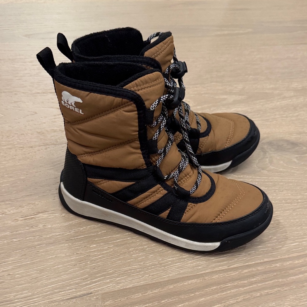 Sorel Kids' Tan and Black Boots